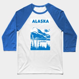 Alaskan Totem Poles Baseball T-Shirt